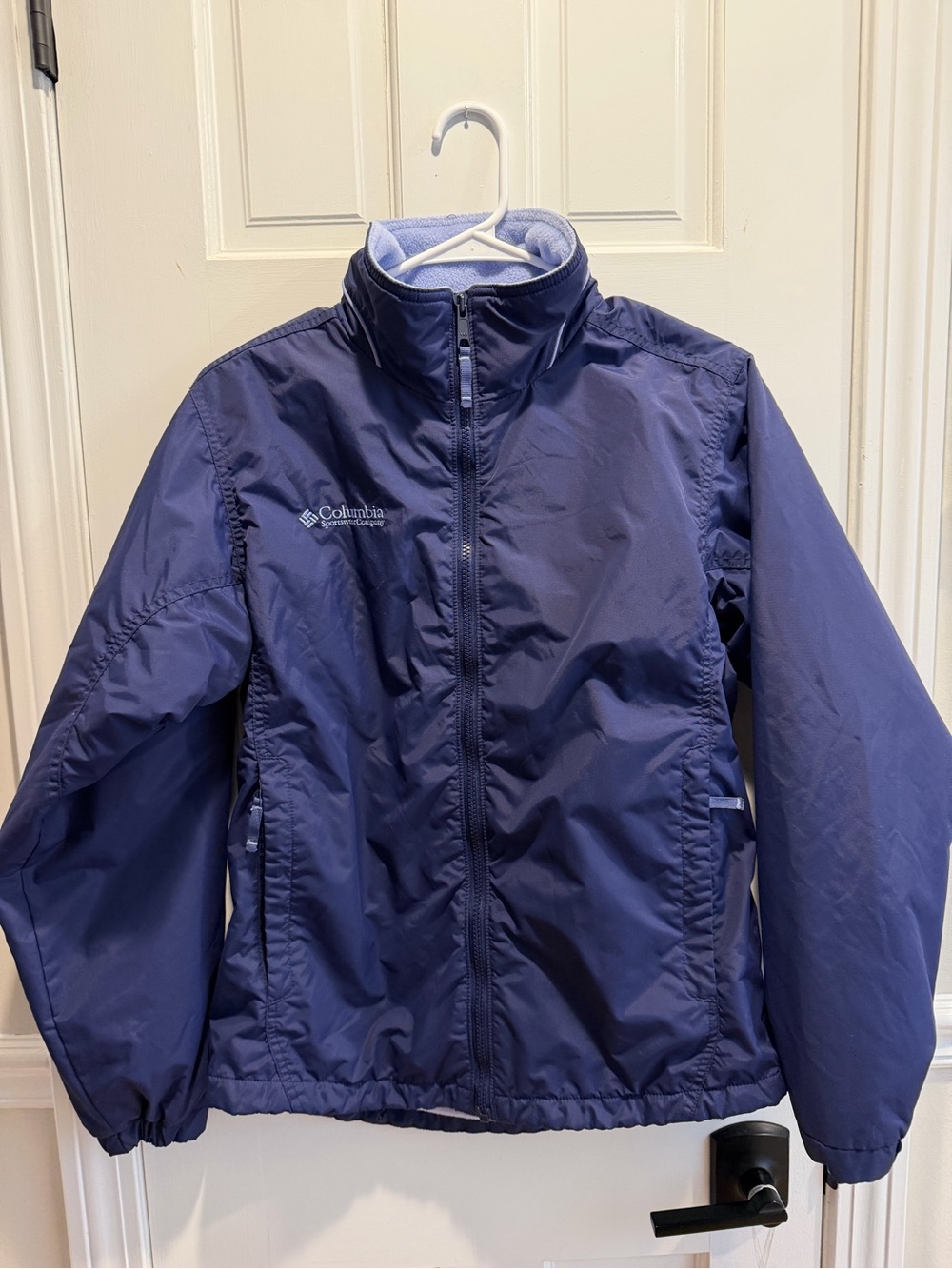 Columbia Kids Navy Blue Raincoat with Full Zip